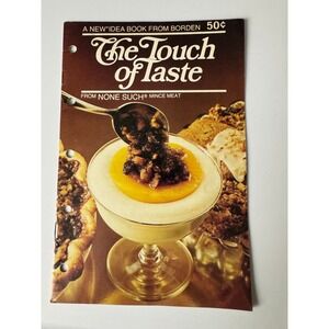 Vintage 1977 Borden None Such Mince Meat The Touch of Taste‎ Recipe Booklet